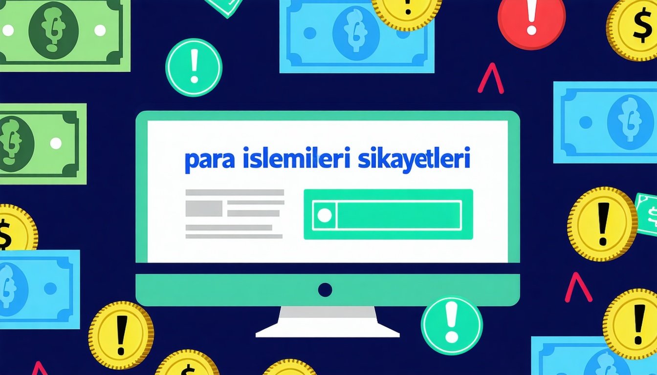 para i̇şlemleri şikayetleri